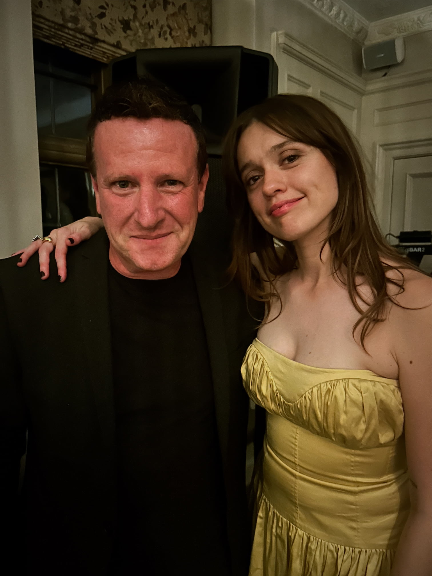 DJ Steve B performing at a Cotswolds wedding with actress Aimee Lou Wood as one of the guests
