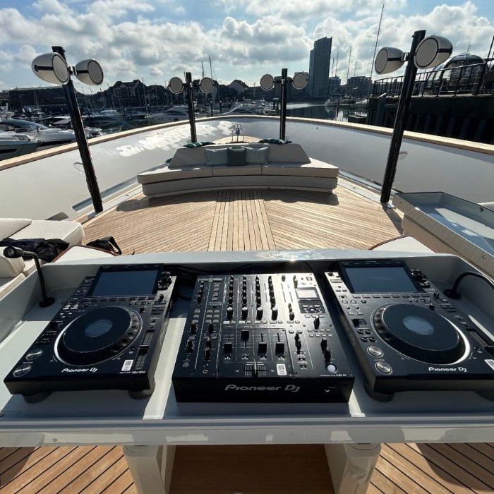 DJ set on The Special One luxury yacht